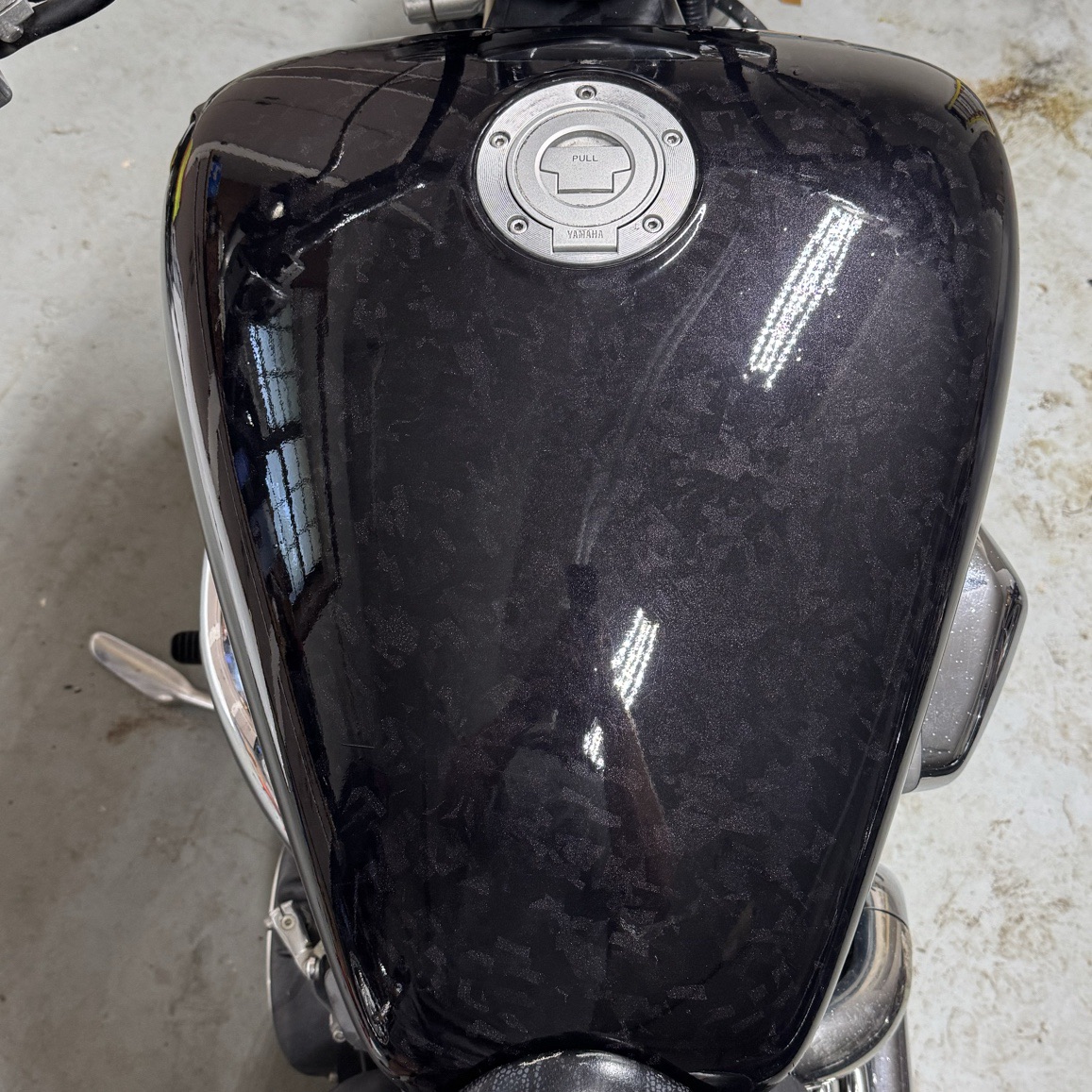 Thinking about going forged carbon fiber with orange racing stripes! - by Jon Yeager