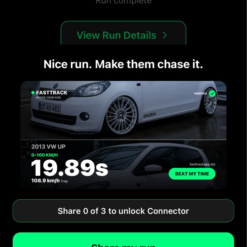 Nicklas's 2013 VW Up, 17.92s 0-60