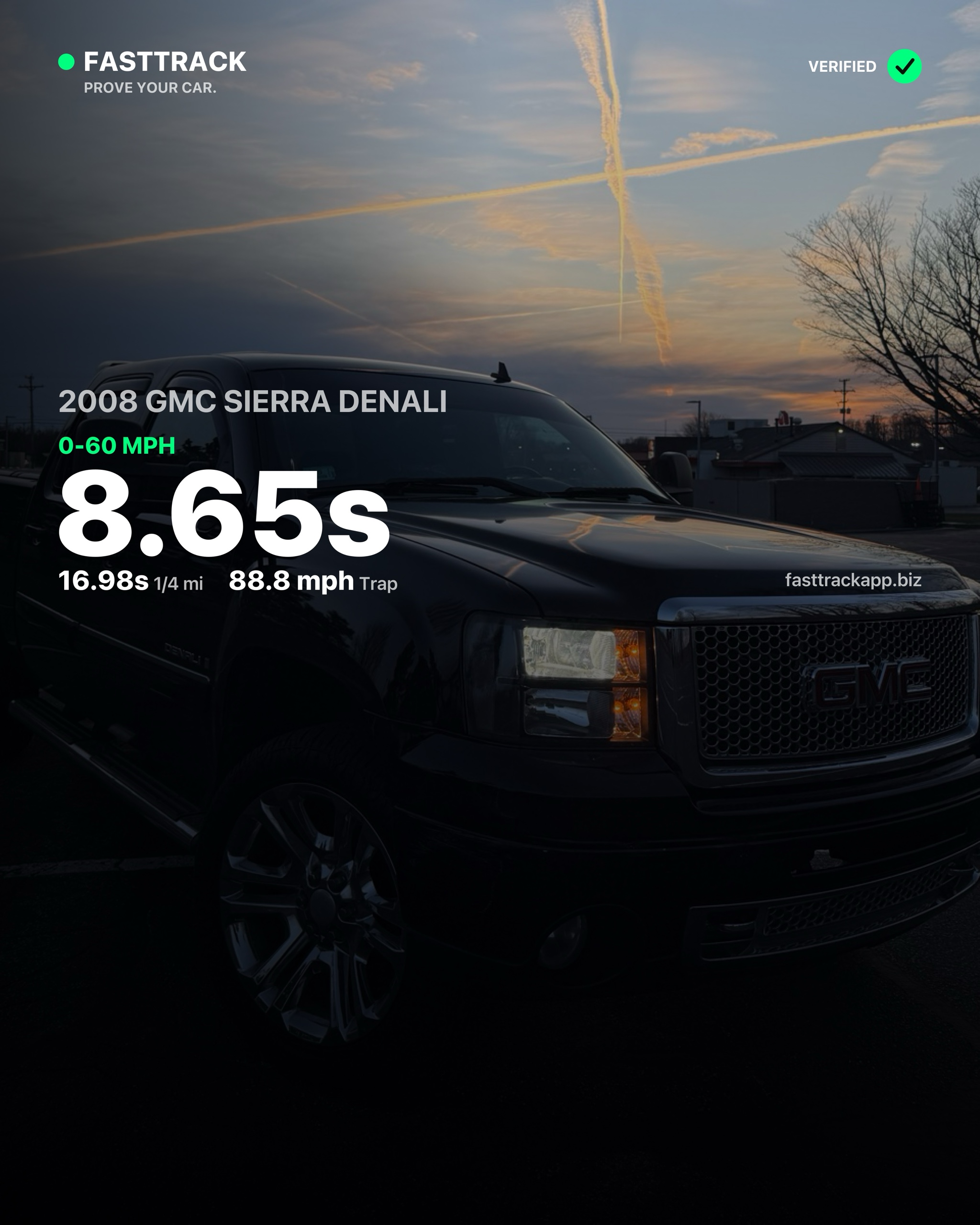 6.2_robbie's 2008 GMC Sierra, 8.07s 0-60