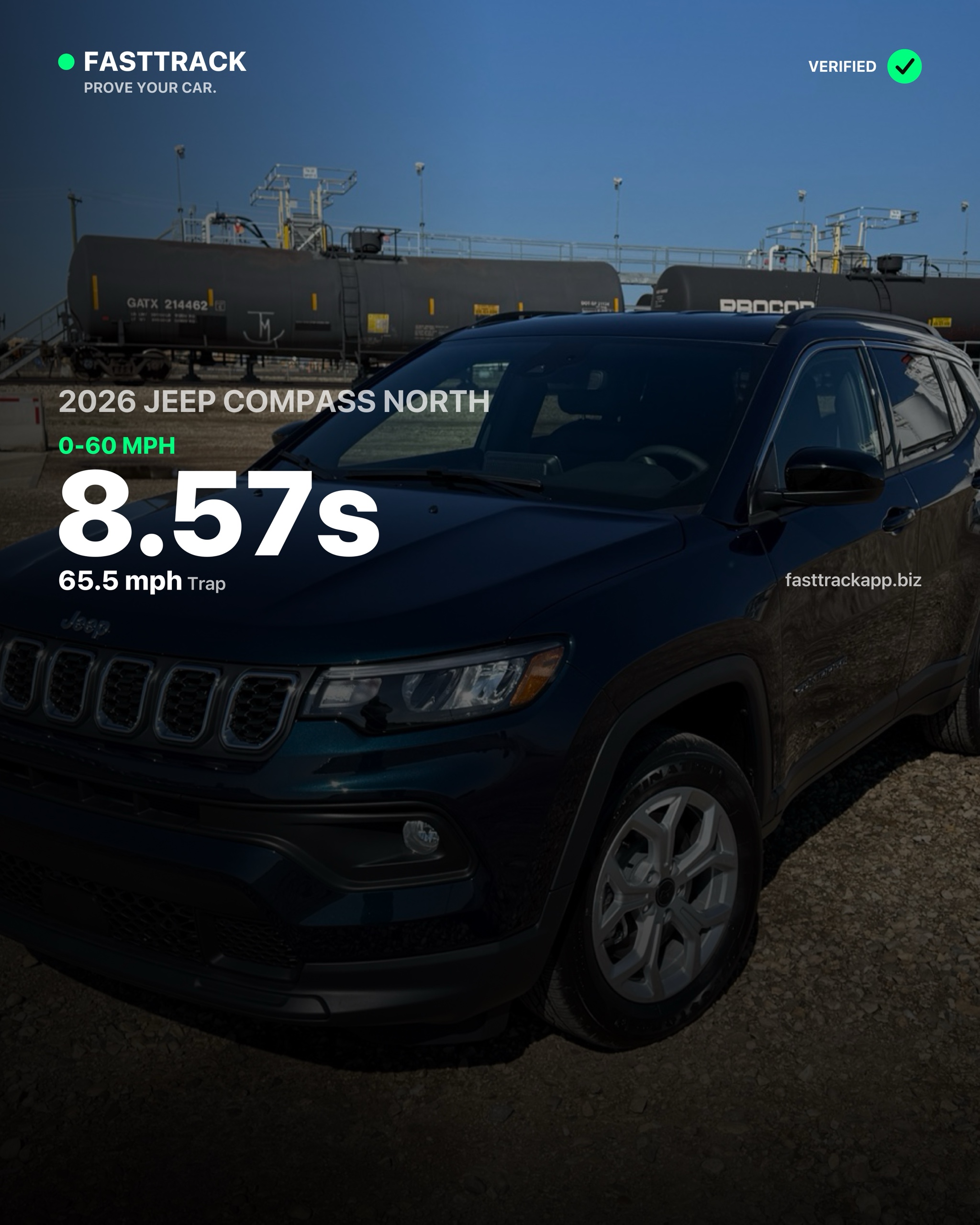 PandaMan's 2026 Jeep Compass, 8.26s 0-60