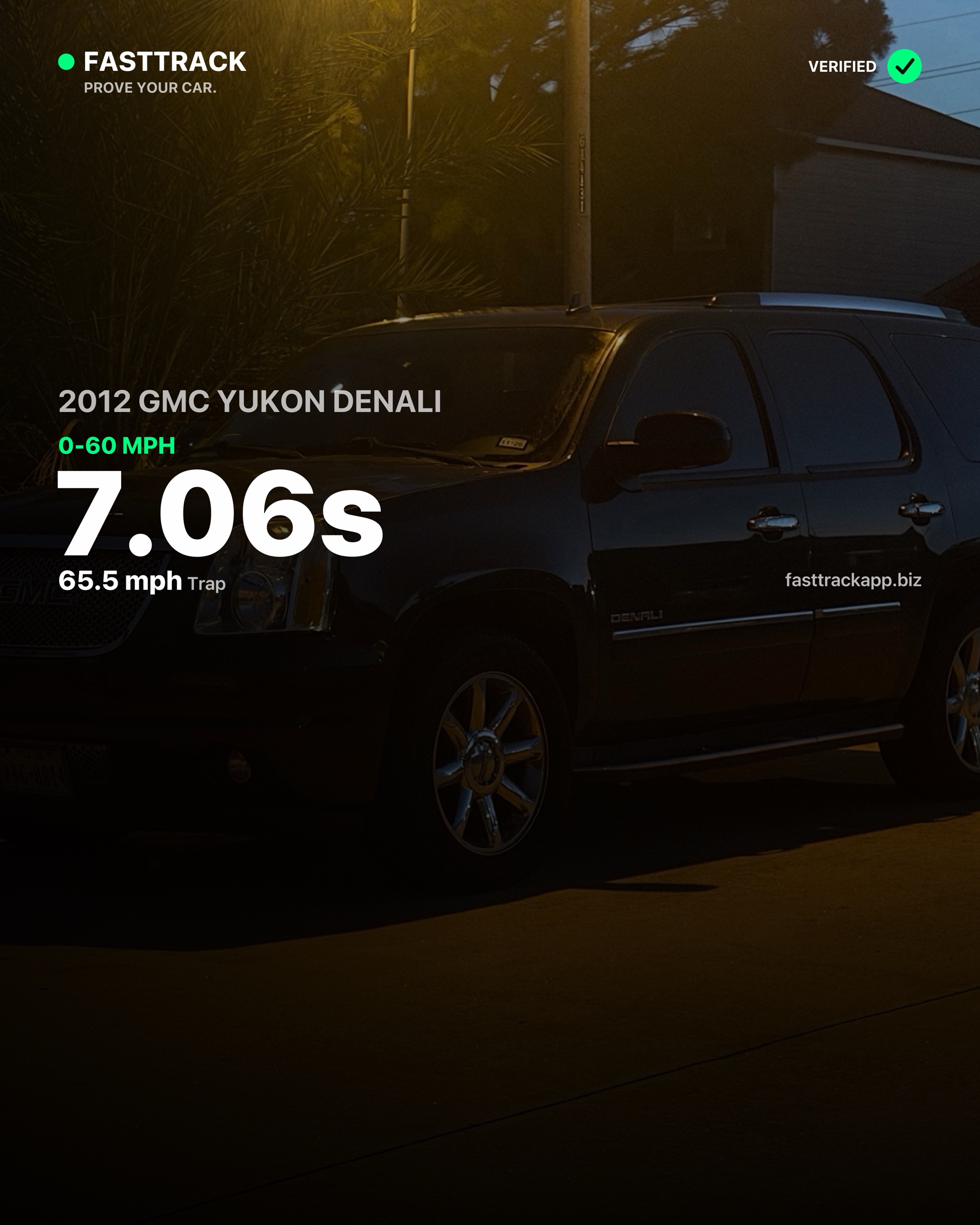 Bathawk's 2012 GMC Yukon, 6.70s 0-60